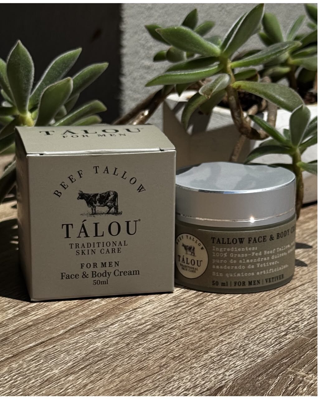 Tálou Tallow Face Cream - Vetiver (Hombre)